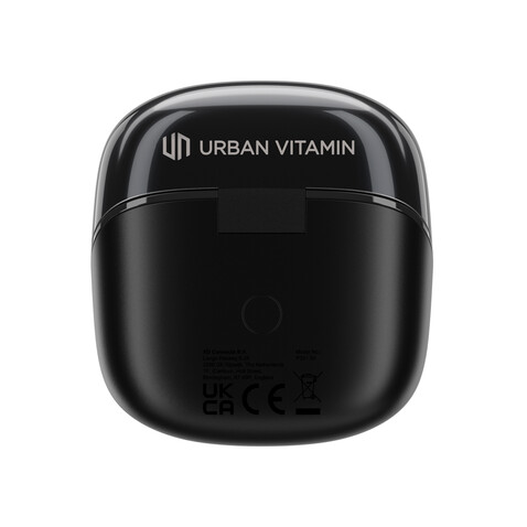 Urban Vitamin Long Beach ENC Ohrhörer aus RCS rec. ABS schwarz bedrucken, Art.-Nr. P331.5601 Urban Vitamin Long Beach ENC Ohrhörer aus RCS rec. ABS schwarz bedrucken, Art.-Nr. P331.5601