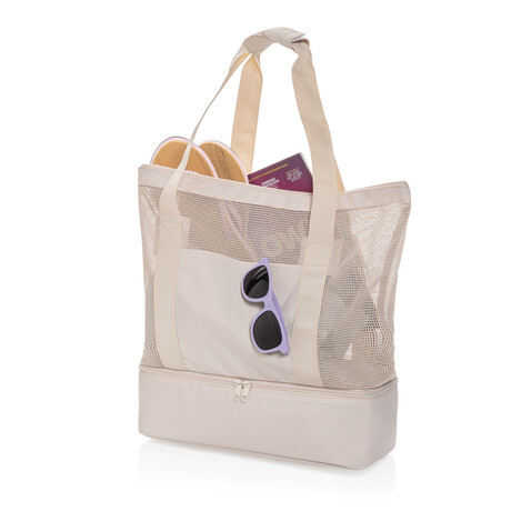 Iqlo Aware™ RPET 2-in-1 Kühltasche beige bedrucken, Art.-Nr. P422.4919 Iqlo Aware™ RPET 2-in-1 Kühltasche beige bedrucken, Art.-Nr. P422.4919