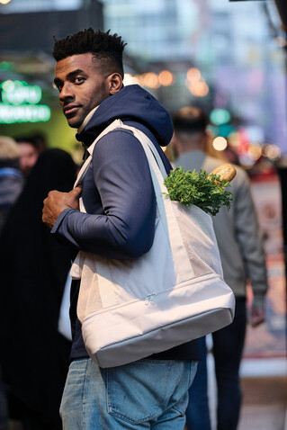 Iqlo Aware™ RPET 2-in-1 Kühltasche beige bedrucken, Art.-Nr. P422.4919 Iqlo Aware™ RPET 2-in-1 Kühltasche beige bedrucken, Art.-Nr. P422.4919