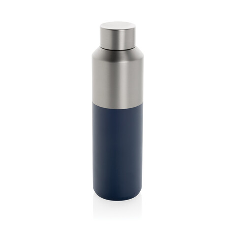 Fluid Flasche aus RCS-zertifiziert recyceltem Stahl, 600ml navy blau bedrucken, Art.-Nr. P437.0725 Fluid Flasche aus RCS-zertifiziert recyceltem Stahl, 600ml navy blau bedrucken, Art.-Nr. P437.0725