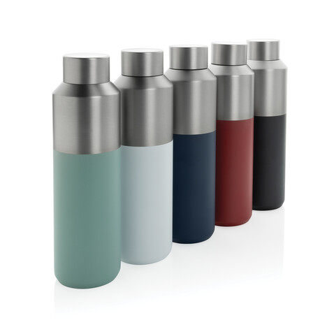 Fluid Flasche aus RCS-zertifiziert recyceltem Stahl, 600ml navy blau bedrucken, Art.-Nr. P437.0725 Fluid Flasche aus RCS-zertifiziert recyceltem Stahl, 600ml navy blau bedrucken, Art.-Nr. P437.0725