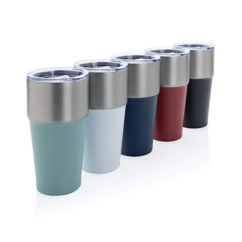 Fluid Becher aus RCS-zertifiziert recyceltem Stahl, 500ml navy blau bedrucken, Art.-Nr. P437.1325 Fluid Becher aus RCS-zertifiziert recyceltem Stahl, 500ml navy blau bedrucken, Art.-Nr. P437.1325
