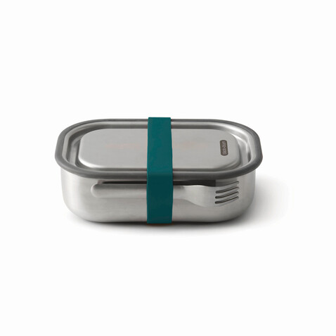 Black+Blum Stainless Steel Lunch Box groß turkis bedrucken, Art.-Nr. P439.0033 Black+Blum Stainless Steel Lunch Box groß turkis bedrucken, Art.-Nr. P439.0033
