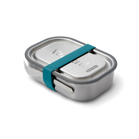 Black+Blum Stainless Steel Lunch Box groß turkis bedrucken, Art.-Nr. P439.0033 Black+Blum Stainless Steel Lunch Box groß turkis bedrucken, Art.-Nr. P439.0033