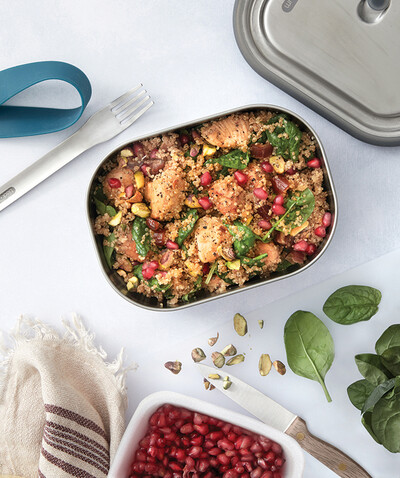 Black+Blum Stainless Steel Lunch Box groß turkis bedrucken, Art.-Nr. P439.0033 Black+Blum Stainless Steel Lunch Box groß turkis bedrucken, Art.-Nr. P439.0033