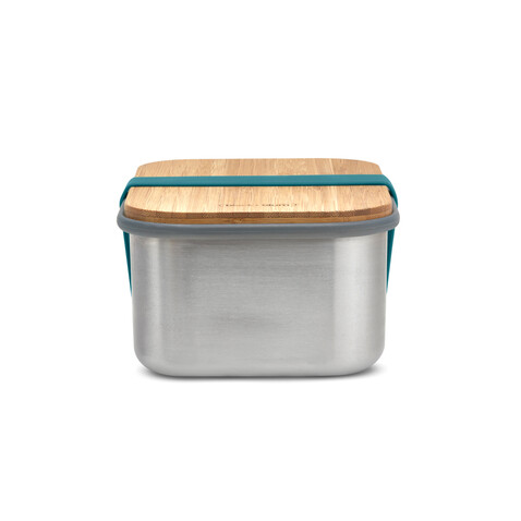 Black+Blum Stainless Steel Sandwich Box groß turkis bedrucken, Art.-Nr. P439.0133 Black+Blum Stainless Steel Sandwich Box groß turkis bedrucken, Art.-Nr. P439.0133