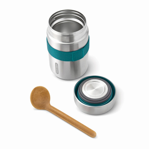 Black+Blum Food Flask 400ml turkis bedrucken, Art.-Nr. P439.0533 Black+Blum Food Flask 400ml turkis bedrucken, Art.-Nr. P439.0533