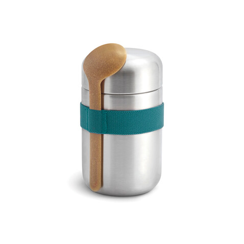 Black+Blum Food Flask 400ml turkis bedrucken, Art.-Nr. P439.0533 Black+Blum Food Flask 400ml turkis bedrucken, Art.-Nr. P439.0533