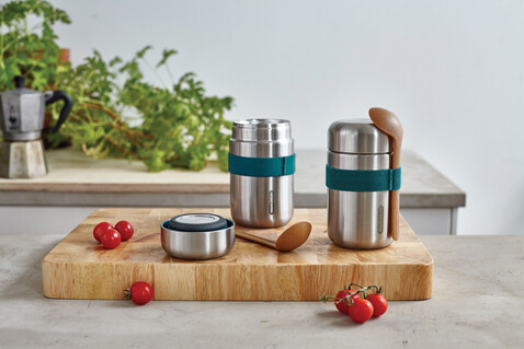 Black+Blum Food Flask 400ml turkis bedrucken, Art.-Nr. P439.0533 Black+Blum Food Flask 400ml turkis bedrucken, Art.-Nr. P439.0533