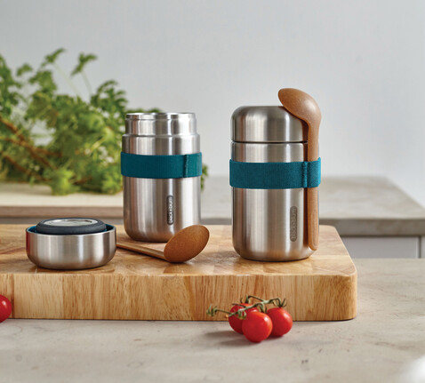 Black+Blum Food Flask 400ml turkis bedrucken, Art.-Nr. P439.0533 Black+Blum Food Flask 400ml turkis bedrucken, Art.-Nr. P439.0533