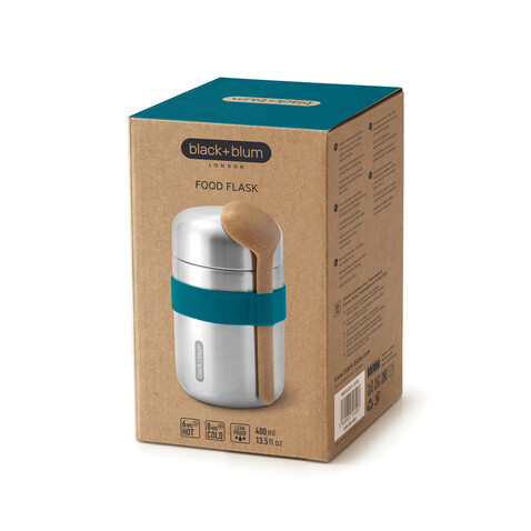 Black+Blum Food Flask 400ml turkis bedrucken, Art.-Nr. P439.0533 Black+Blum Food Flask 400ml turkis bedrucken, Art.-Nr. P439.0533