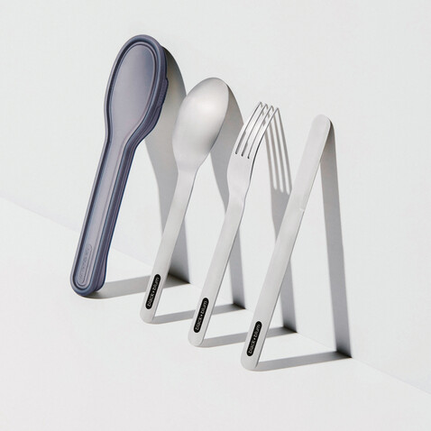 Black+Blum Besteck-Set silber bedrucken, Art.-Nr. P439.0702 Black+Blum Besteck-Set silber bedrucken, Art.-Nr. P439.0702