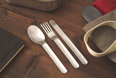 Black+Blum Besteck-Set silber bedrucken, Art.-Nr. P439.0702 Black+Blum Besteck-Set silber bedrucken, Art.-Nr. P439.0702