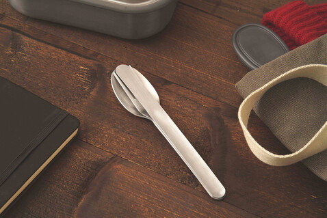 Black+Blum Besteck-Set silber bedrucken, Art.-Nr. P439.0702 Black+Blum Besteck-Set silber bedrucken, Art.-Nr. P439.0702