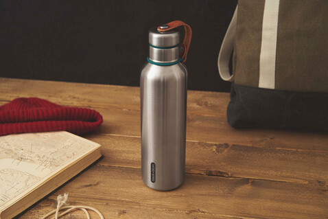 Black+Blum isolierte Wasserflasche groß, 750ml turkis bedrucken, Art.-Nr. P439.1133