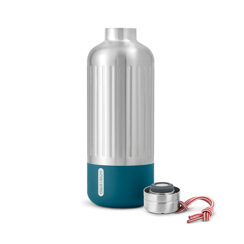 Black+Blum Explorer isolierte Wasserflasche groß, 850ml turkis bedrucken, Art.-Nr. P439.1333 Black+Blum Explorer isolierte Wasserflasche groß, 850ml turkis bedrucken, Art.-Nr. P439.1333