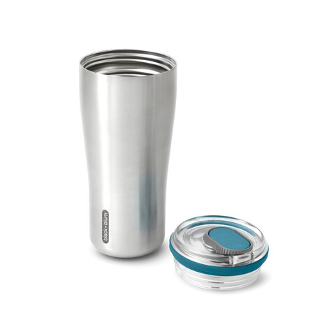Black+Blum isolierter Reisebecher 600ml turkis bedrucken, Art.-Nr. P439.1433