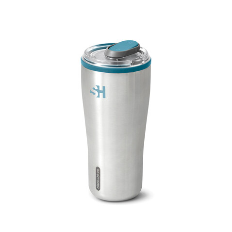 Black+Blum isolierter Reisebecher 600ml turkis bedrucken, Art.-Nr. P439.1433