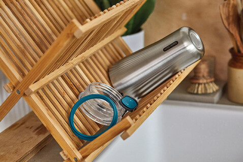 Black+Blum isolierter Reisebecher 600ml turkis bedrucken, Art.-Nr. P439.1433