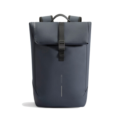 Urban wasserabweisender Flap-Top Rucksack navy blau, schwarz bedrucken, Art.-Nr. P706.2625 Urban wasserabweisender Flap-Top Rucksack navy blau, schwarz bedrucken, Art.-Nr. P706.2625