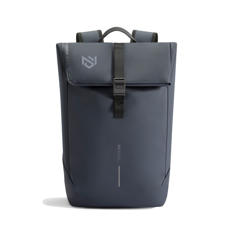 Urban wasserabweisender Flap-Top Rucksack navy blau, schwarz bedrucken, Art.-Nr. P706.2625 Urban wasserabweisender Flap-Top Rucksack navy blau, schwarz bedrucken, Art.-Nr. P706.2625