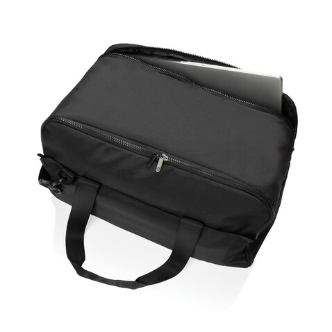 Swiss Peak Aware™ RPET 15,6" Laptop-Wochenendtasche schwarz bedrucken, Art.-Nr. P707.2701 Swiss Peak Aware™ RPET 15,6" Laptop-Wochenendtasche schwarz bedrucken, Art.-Nr. P707.2701