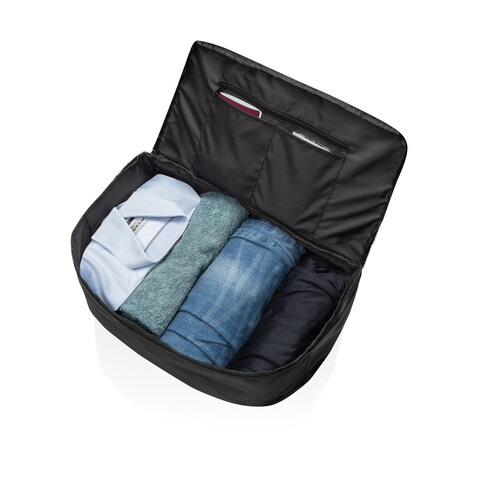 Swiss Peak Aware™ RPET 15,6" Laptop-Wochenendtasche schwarz bedrucken, Art.-Nr. P707.2701 Swiss Peak Aware™ RPET 15,6" Laptop-Wochenendtasche schwarz bedrucken, Art.-Nr. P707.2701