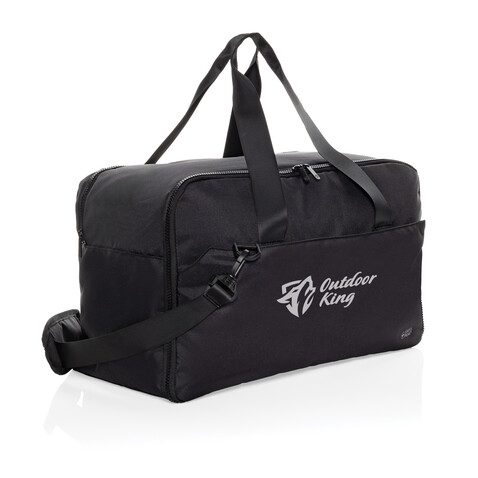 Swiss Peak Aware™ RPET 15,6" Laptop-Wochenendtasche schwarz bedrucken, Art.-Nr. P707.2701 Swiss Peak Aware™ RPET 15,6" Laptop-Wochenendtasche schwarz bedrucken, Art.-Nr. P707.2701