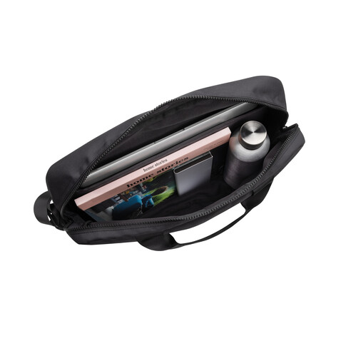 Swiss Peak Aware™ RPET Essential 15.6" Laptop Tasche schwarz bedrucken, Art.-Nr. P732.2301 Swiss Peak Aware™ RPET Essential 15.6" Laptop Tasche schwarz bedrucken, Art.-Nr. P732.2301