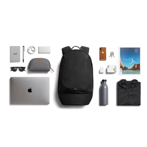 Bellroy Classic Rucksack schwarz bedrucken, Art.-Nr. P763.3301 Bellroy Classic Rucksack schwarz bedrucken, Art.-Nr. P763.3301