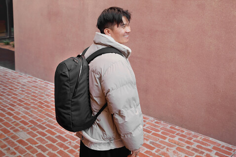 Bellroy Via Rucksack schwarz bedrucken, Art.-Nr. P763.3501