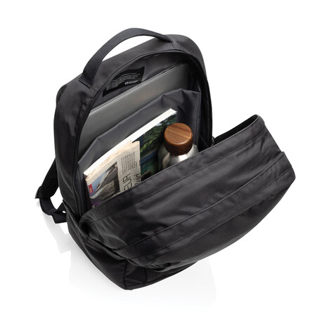 Swiss Peak Aware™ Edin 100% RPET 15,6" Laptop Rucksack schwarz bedrucken, Art.-Nr. P763.4801 Swiss Peak Aware™ Edin 100% RPET 15,6" Laptop Rucksack schwarz bedrucken, Art.-Nr. P763.4801