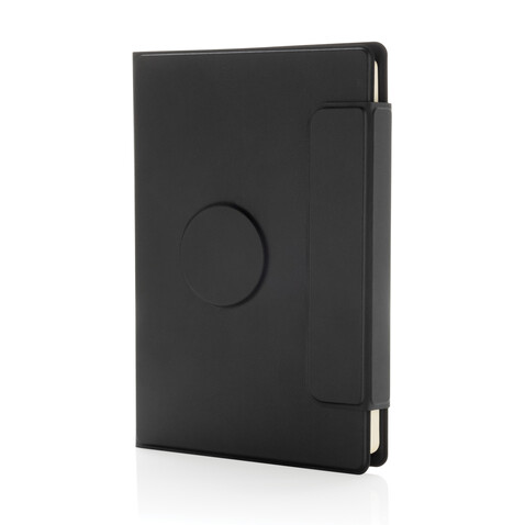 Stuart Magnet-Portfolio A5 aus RCS-zertifiziertem rPU schwarz bedrucken, Art.-Nr. P774.6301 Stuart Magnet-Portfolio A5 aus RCS-zertifiziertem rPU schwarz bedrucken, Art.-Nr. P774.6301