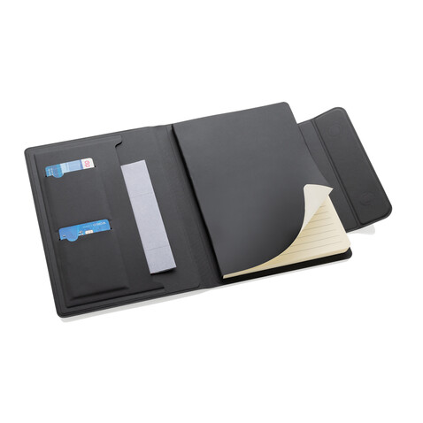 Stuart Magnet-Portfolio A5 aus RCS-zertifiziertem rPU schwarz bedrucken, Art.-Nr. P774.6301 Stuart Magnet-Portfolio A5 aus RCS-zertifiziertem rPU schwarz bedrucken, Art.-Nr. P774.6301