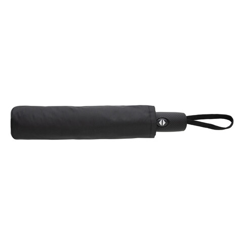 Swiss Peak Vito Aware™ RPET 21" Schirm mit auto open/close schwarz bedrucken, Art.-Nr. P850.7301