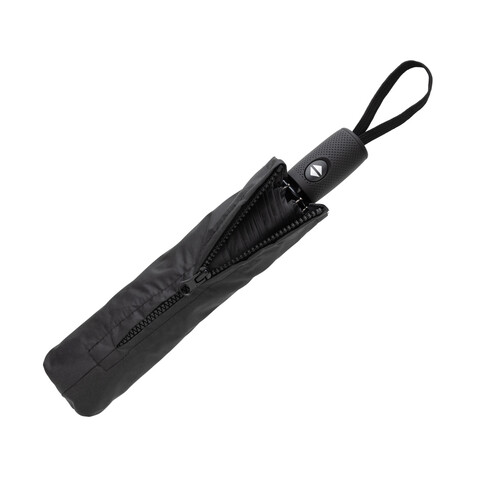 Swiss Peak Vito Aware™ RPET 21" Schirm mit auto open/close schwarz bedrucken, Art.-Nr. P850.7301