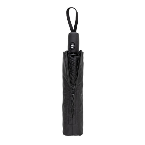 Swiss Peak Vito Aware™ RPET 21" Schirm mit auto open/close schwarz bedrucken, Art.-Nr. P850.7301