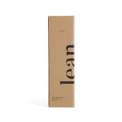 VINGA Lean 800ml RCS RPET Wasserflasche blau bedrucken, Art.-Nr. V4330505
