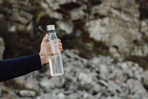 VINGA Lean 800ml RCS RPET Wasserflasche transparent bedrucken, Art.-Nr. V4330500 VINGA Lean 800ml RCS RPET Wasserflasche transparent bedrucken, Art.-Nr. V4330500