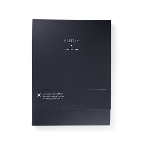 VINGA Baltimore RCS A4 Portfolio greige bedrucken, Art.-Nr. V7720119
