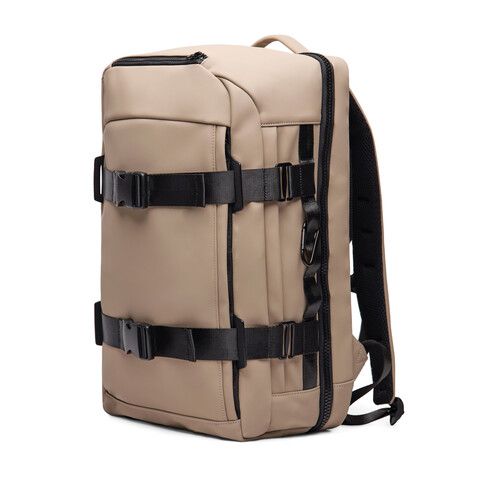 VINGA Baltimore RCS Abenteuer-Rucksack greige bedrucken, Art.-Nr. V7750119