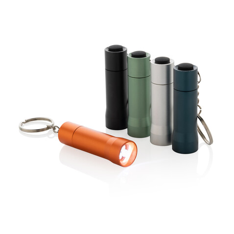 Flash Schlüsselanhänger-Taschenlampe aus RCS rec. Aluminium orange bedrucken, Art.-Nr. P514.0408 Flash Schlüsselanhänger-Taschenlampe aus RCS rec. Aluminium orange bedrucken, Art.-Nr. P514.0408