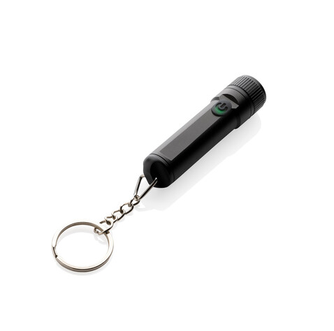 Gear X wiederaufladbare ultrahelle Key-Chain Taschenlampe schwarz bedrucken, Art.-Nr. P514.5001 Gear X wiederaufladbare ultrahelle Key-Chain Taschenlampe schwarz bedrucken, Art.-Nr. P514.5001
