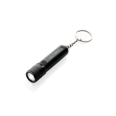 Gear X wiederaufladbare ultrahelle Key-Chain Taschenlampe schwarz bedrucken, Art.-Nr. P514.5001 Gear X wiederaufladbare ultrahelle Key-Chain Taschenlampe schwarz bedrucken, Art.-Nr. P514.5001
