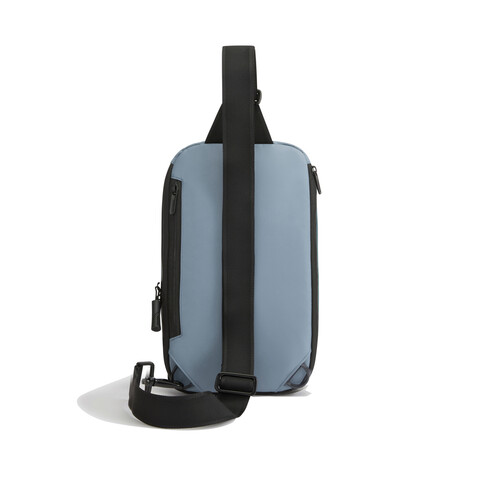 Urban wasserabweisender Sling-Bag blau, grau bedrucken, Art.-Nr. P706.2715 Urban wasserabweisender Sling-Bag blau, grau bedrucken, Art.-Nr. P706.2715