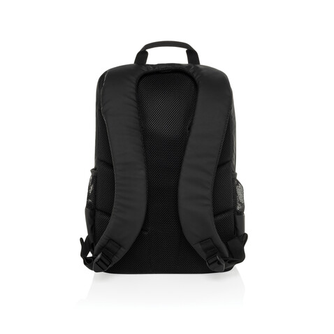 Lima Aware™ RPET wasserabweisender 15,6" Laptop-Rucksack schwarz bedrucken, Art.-Nr. P763.4401