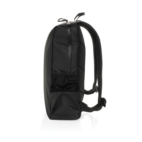 Lima Aware™ RPET wasserabweisender 15,6" Laptop-Rucksack schwarz bedrucken, Art.-Nr. P763.4401