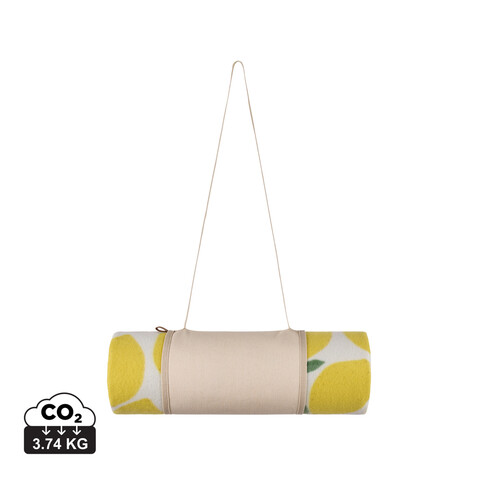 VINGA Arwe GRS Picknick-Decke gelb bedrucken, Art.-Nr. V4590206