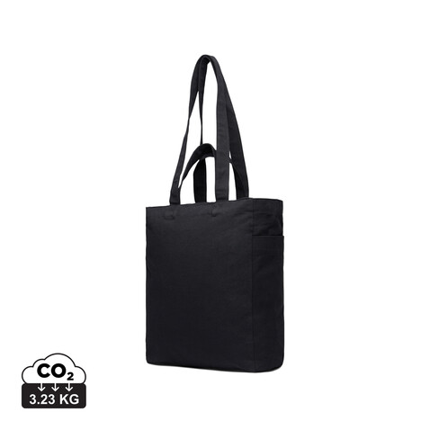 VINGA Hilo AWARE™ Tasche mit Reißverschluss aus rec. Canvas schwarz bedrucken, Art.-Nr. V7620501 VINGA Hilo AWARE™ Tasche mit Reißverschluss aus rec. Canvas schwarz bedrucken, Art.-Nr. V7620501