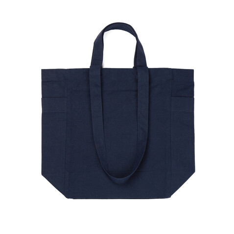 VINGA Hilo AWARE™ Tasche mit Reißverschluss aus rec. Canvas navy blau bedrucken, Art.-Nr. V7620525 VINGA Hilo AWARE™ Tasche mit Reißverschluss aus rec. Canvas navy blau bedrucken, Art.-Nr. V7620525